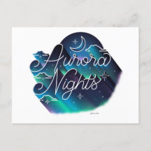 Aurora-Nächte/Postkarte