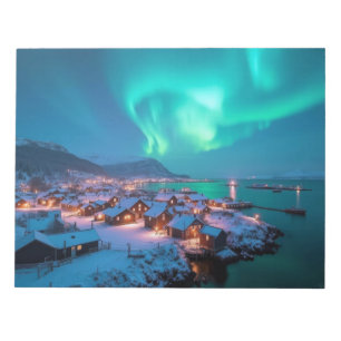 Aurora Natur Außenwelt Landschaft Friedlicher Himm Notizblock