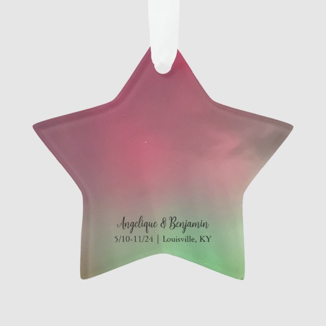 Aurora Northern Southern Lights Ornament (Vorderseite)