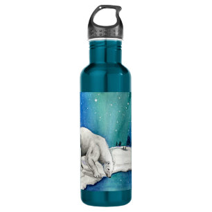 Aurora Polar Bear Edelstahlflasche