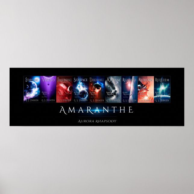 Aurora Rhapsody Cover Collage (36x12) Poster (Vorne)