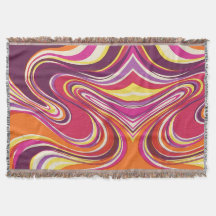 Aurora Ribbon Decke – Vintage abstraktes Design