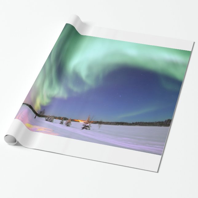 Aurora - Schöne Nordlichter Geschenkpapier (Ungerollt)