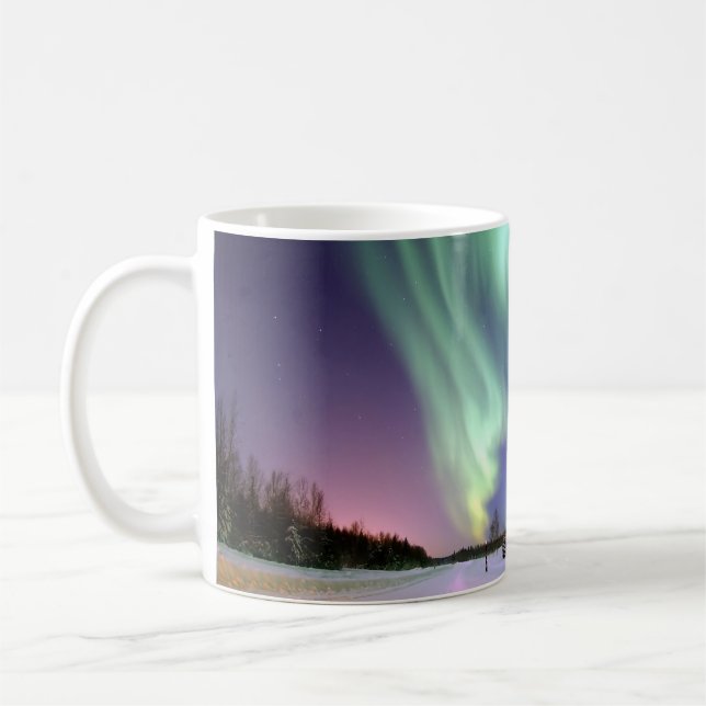 Aurora - schöne Nordlichter Tasse (Links)