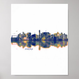 Aurora Skyline Poster
