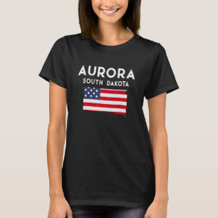 Aurora South Dakota USA Staat America Travel South T-Shirt