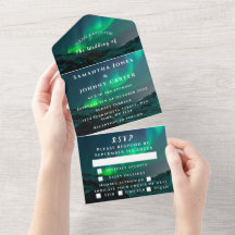 Aurora Starry Night Stars Sky Wedding All in One I