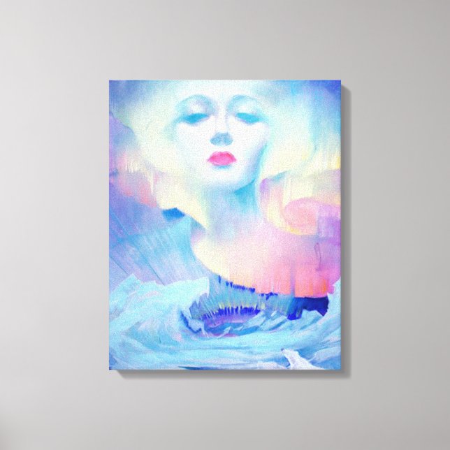 Aurora von Clive Henry blue Leinwanddruck (Vorderseite)
