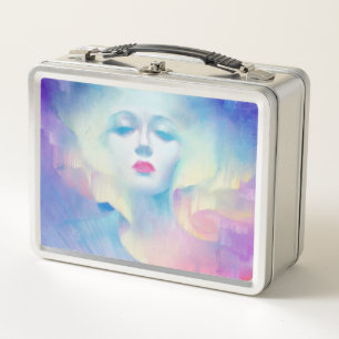 Aurora von Clive Henry Blue Metall Brotdose