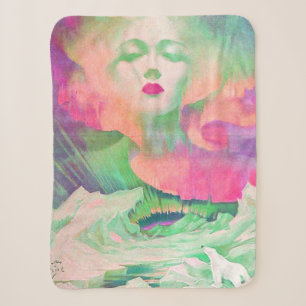 Aurora von Clive Henry farbenfroh pink Sherpadecke