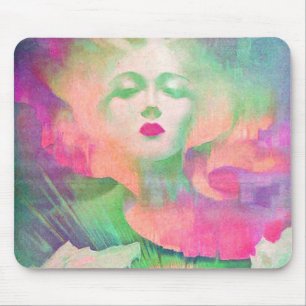 Aurora von Clive Henry farbenfrohes Rosa Mousepad