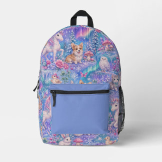 Aurora-Wald Freunde Bedruckter Rucksack