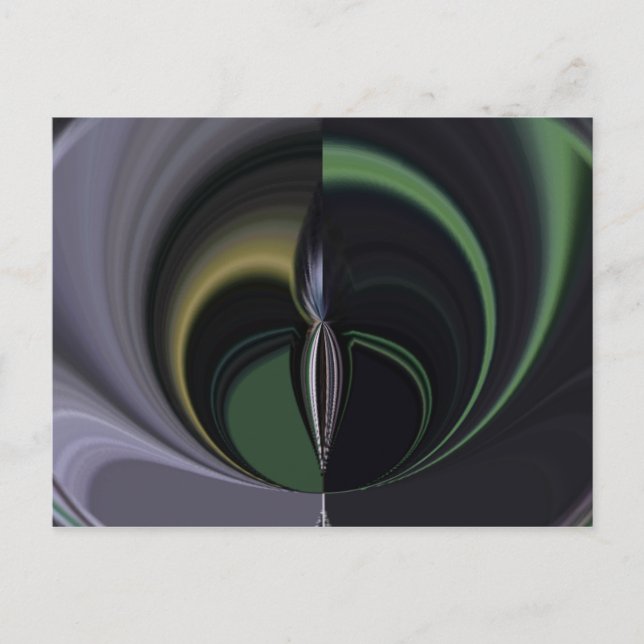 Auroras Embrace: Kosmisches Kaleidoskop Postkarte (Vorderseite)