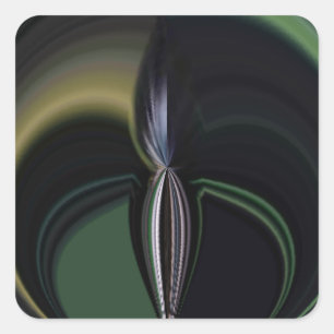 Auroras Embrace: Kosmisches Kaleidoskop Quadratischer Aufkleber