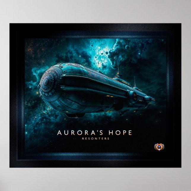 Aurora's Hope, Cosmic Journey by Xzendor7 Poster (Vorne)