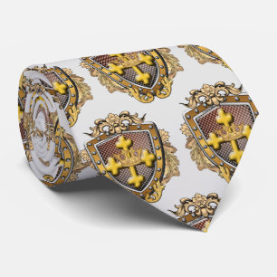 Aurum Familienwappen Nachname Krawatte