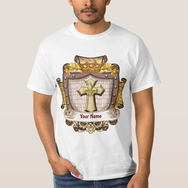 Aurum-Familienwappen-Name T-Shirt (Vorderseite)