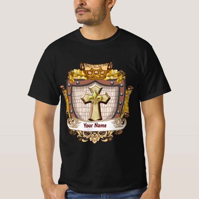Aurum Family Crest Surname T-Shirt (Vorderseite)