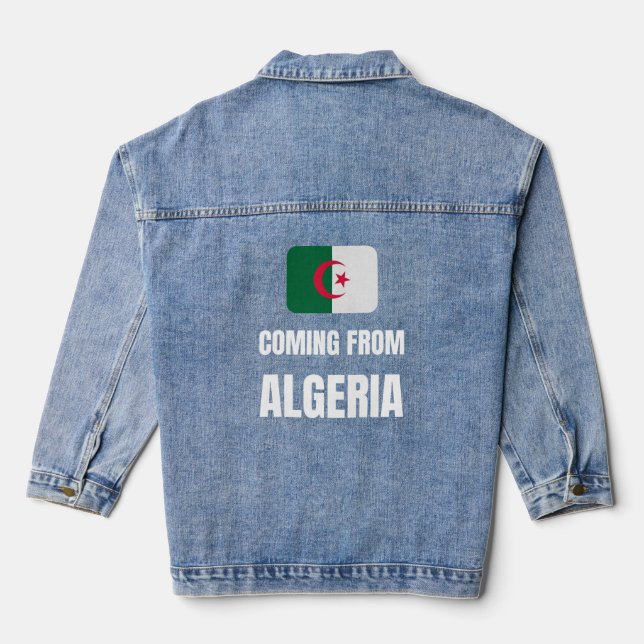 Aus Algerien kommen Jeansjacke (Rückseite)
