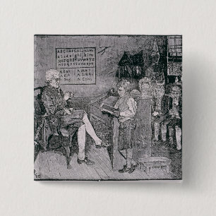 Aus alter Zeit Schule in Pennsylvania Button