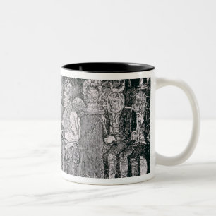Aus alter Zeit Schule in Pennsylvania Zweifarbige Tasse
