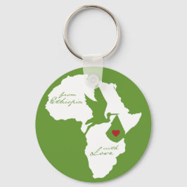 Aus Äthiopien mit/Liebe Adoption Schlüsselanhänger