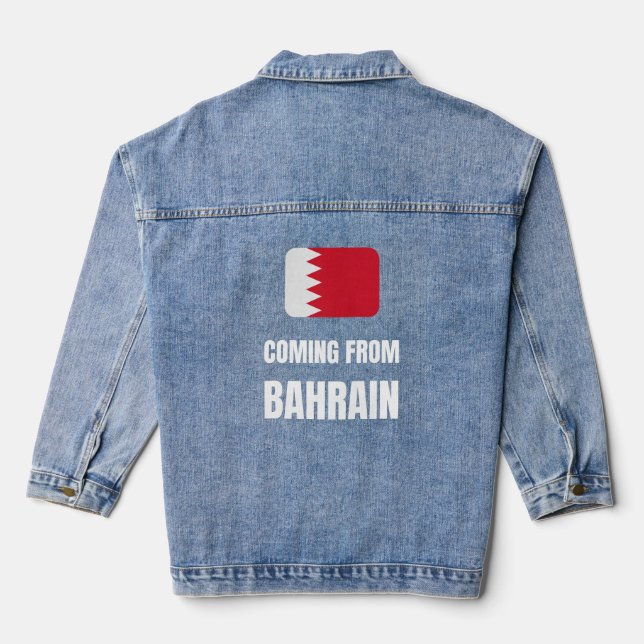 Aus Bahrain Jeansjacke (Rückseite)