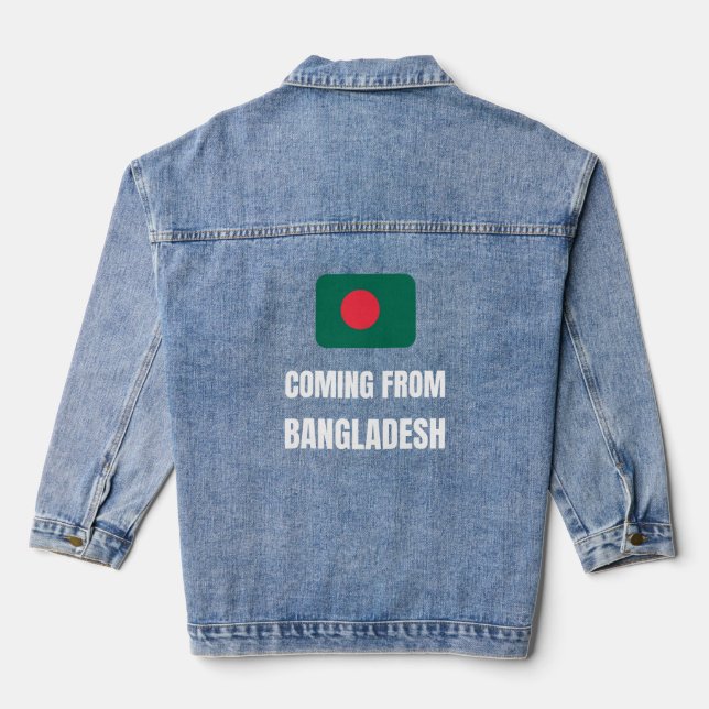 Aus Bangladesch kommend Jeansjacke (Rückseite)