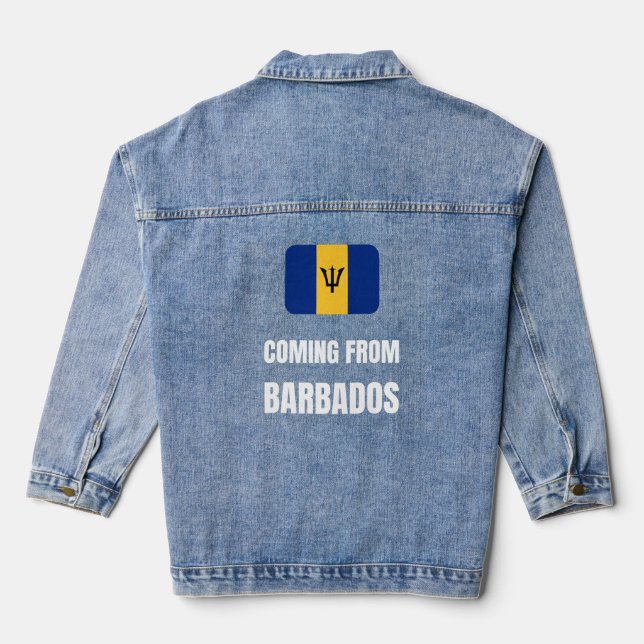 Aus Barbados Jeansjacke (Rückseite)