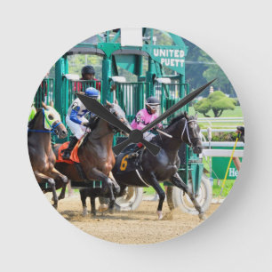 Aus bei Saratoga Runde Wanduhr