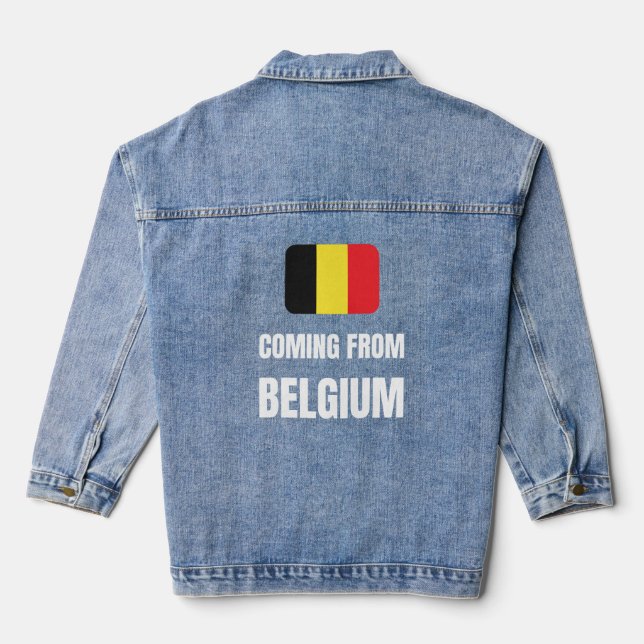 Aus Belgien kommen Jeansjacke (Rückseite)