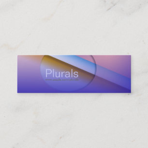 Aus blau herausschrauben - 4 mini visitenkarte