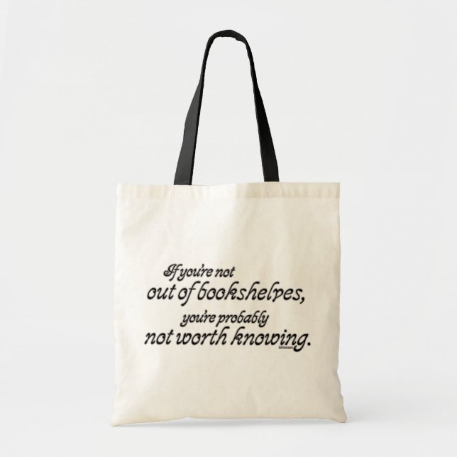Aus Bücherregalen heraus Tragetasche (Vorne)