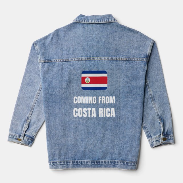 Aus Costa Rica kommend Jeansjacke (Rückseite)