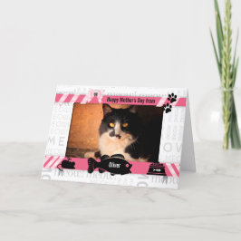 aus dem Cat Pink Meow Mother's Day aus der Katze Karte