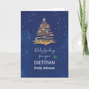 Aus dem Dietitian Weihnachtsbaum anpassbarer Name Karte
