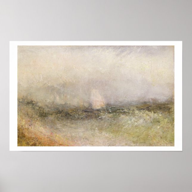 Aus dem Erzfeind: Wind und Wasser, 1840-5 (Öl auf  Poster (Vorne)