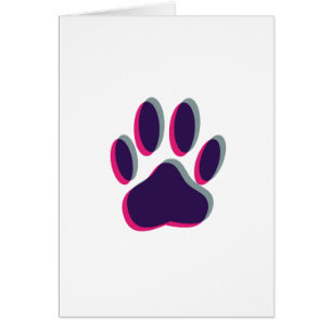 Aus dem Fokus heraus Dog Paw Print