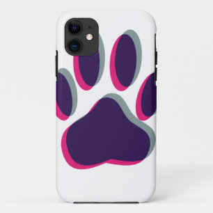 Aus dem Fokus heraus Dog Paw Print iPhone 11 Hülle