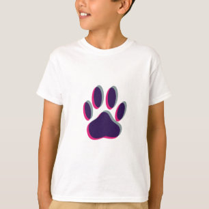Aus dem Fokus heraus Dog Paw Print T-Shirt