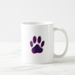 Aus dem Fokus heraus Dog Paw Print Tasse