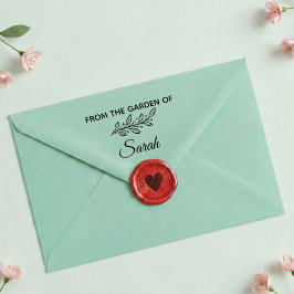 Aus dem Garten Stempel mit individuellem Namen
