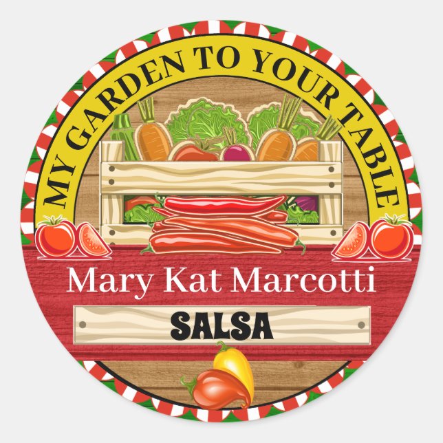 Aus dem Gartenbauernaufzug konservierte Dosen Runder Aufkleber (Vorderseite)