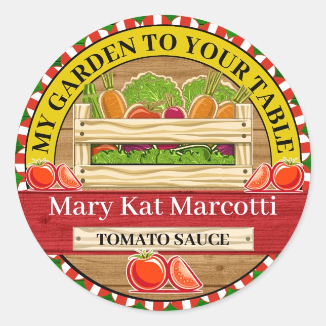 Aus dem Gartenbauernaufzug konservierte Dosen Runder Aufkleber (Vorderseite)