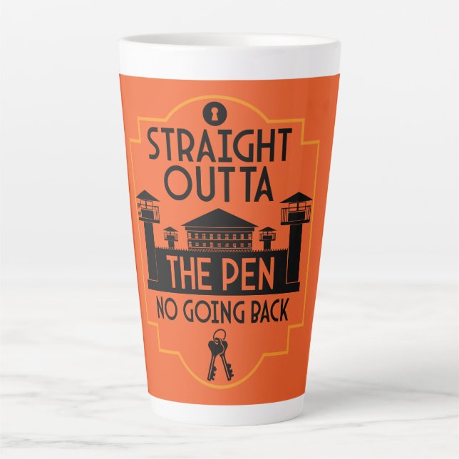 Aus dem Gefängnis Freisetzung Geschenk Zwei-Tonen- Milchtasse (Vorderseite)