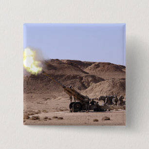 Aus dem Maultier entstehen Flammen und Rauch Button