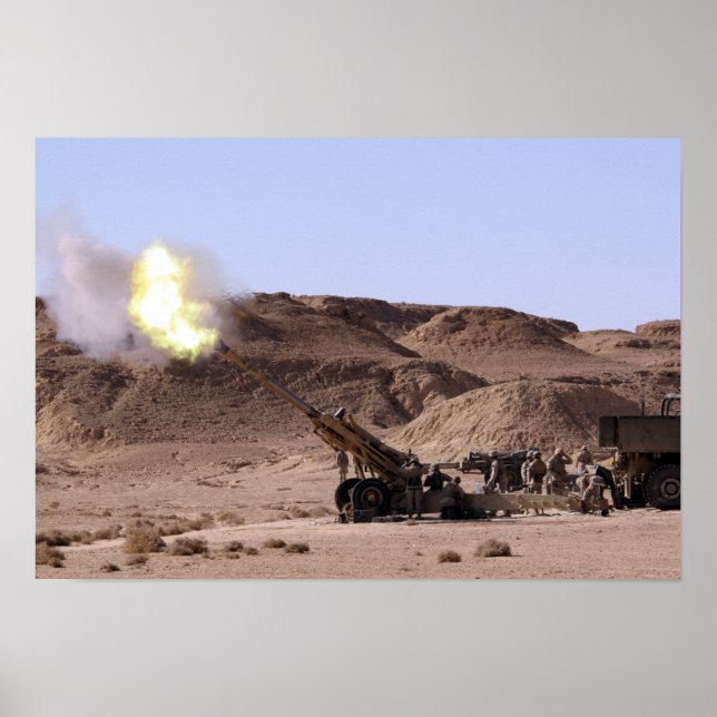 Aus dem Maultier entstehen Flammen und Rauch Poster (Vorne)