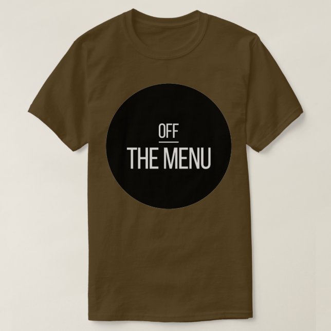 AUS DEM MENÜ (3) T-Shirt (Design vorne)