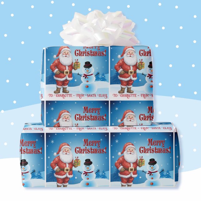 Aus dem Namen des Weihnachtskindes Niedliche Schne Geschenkpapier (Von Creator hochgeladen)