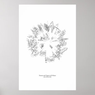 Aus dem Personal: Toccata und Fugue (schwarz) Poster